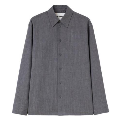 Stijlvolle Shirt voor Mannen Jil Sander , Gray , Heren