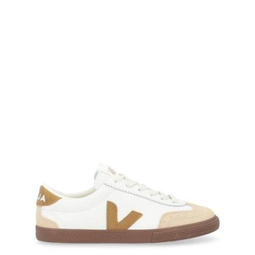 Witte Leren Tent Bark Sneakers Veja , White , Dames