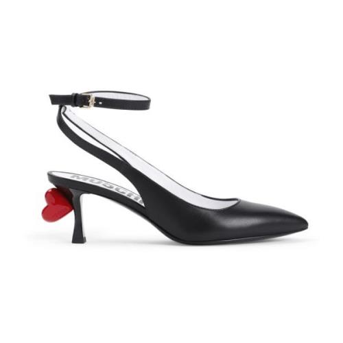 Zwarte Pumps Verhogen Stijl Elegantie Moschino , Black , Dames