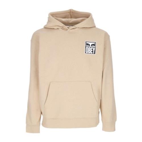 Ogen Icoon Premium Hoodie Fleece Obey , Beige , Heren