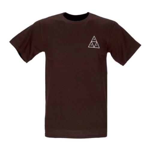 Triple Triangle Tee Heren T-shirt HUF , Brown , Heren