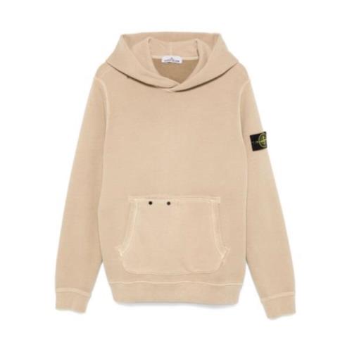 Kompasapplicatie Beige Sweater Stone Island , Beige , Heren