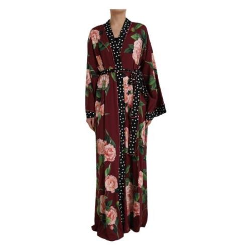 Bloemen Maxi Kaftan Jurk Dolce & Gabbana , Multicolor , Dames