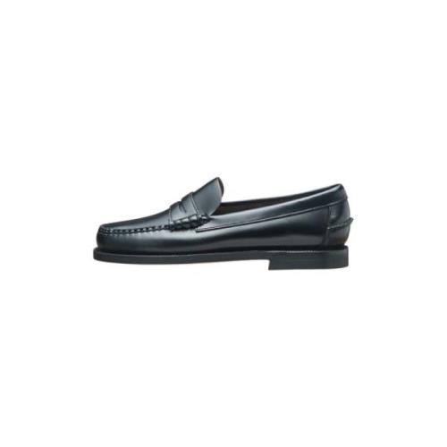 Klassieke Mocassins voor Vrouwen van Leer Sebago , Black , Dames