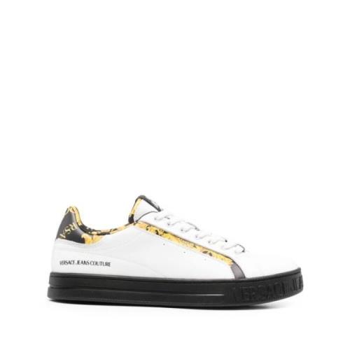 Witte Sneakers voor Heren Aw23 Versace Jeans Couture , White , Heren