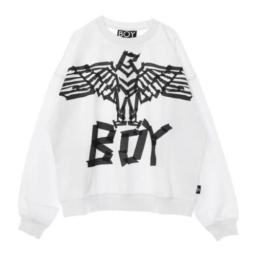 Adelaar Crewneck Sweatshirt Wit/Zwart BOY London , White , Heren