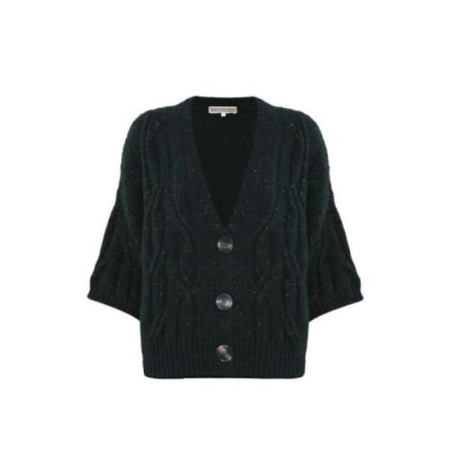 Geknoopte Batwing Mouw Vest Kocca , Green , Dames