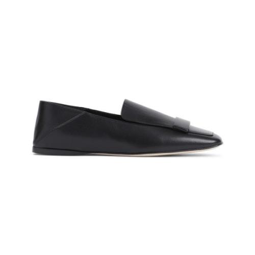 Zwarte Loafer Schoenen voor Vrouwen Sergio Rossi , Black , Dames