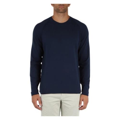 Raglan Wol Katoen Trui Murphy&Nye , Blue , Heren