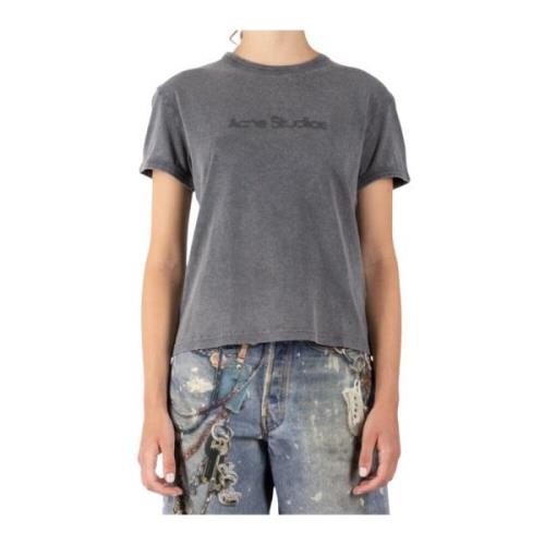 Grijze Katoenen T-Shirt Cl0302 Acne Studios , Gray , Dames