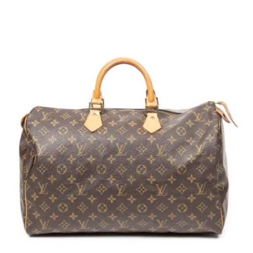 Pre-owned Coated canvas handbags Louis Vuitton Vintage , Brown , Dames