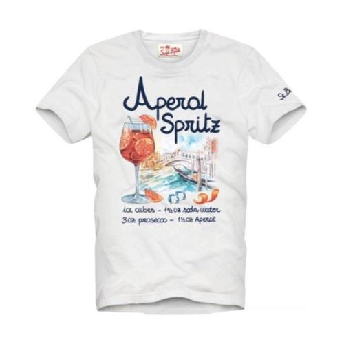 Korte mouw Special Edition Aperol T-shirt MC2 Saint Barth , White , He...