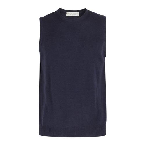 Kasjmier Wol Vest Filippo De Laurentiis , Blue , Heren