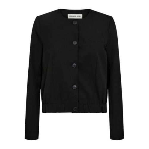 Herfst Essential Bomber Blazer Designers Remix , Black , Dames