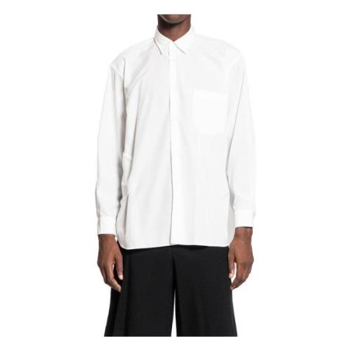 Witte Twill Overhemd met Klassieke Kraag Comme des Garçons , White , H...