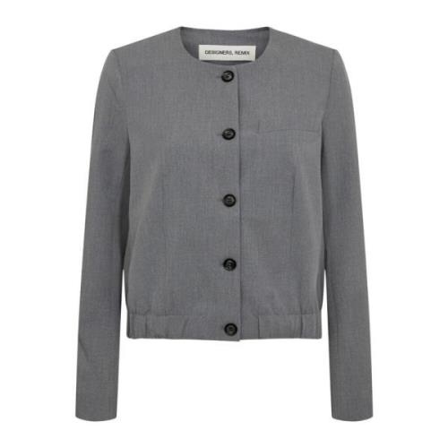 Herfst Bomber Blazer Designers Remix , Gray , Dames