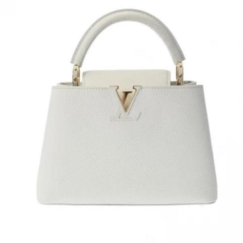 Pre-owned Leather louis-vuitton-bags Louis Vuitton Vintage , White , D...