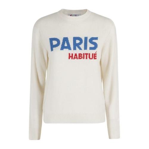 Stijlvolle Crewneck Sweater MC2 Saint Barth , White , Dames