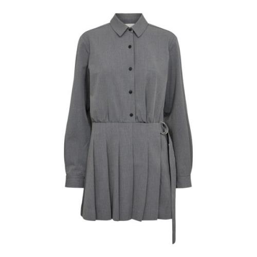 Tijdloze Plooi Jurk Designers Remix , Gray , Dames