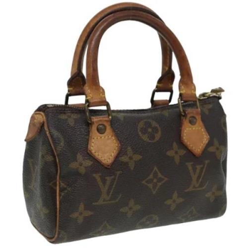 Pre-owned Canvas handbags Louis Vuitton Vintage , Brown , Dames