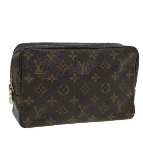 Pre-owned Canvas clutches Louis Vuitton Vintage , Brown , Dames