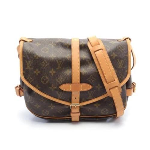 Pre-owned Leather louis-vuitton-bags Louis Vuitton Vintage , Brown , D...