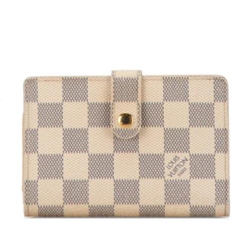 Pre-owned Canvas wallets Louis Vuitton Vintage , Beige , Dames