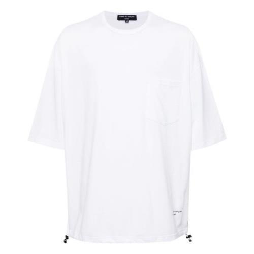 Casual Katoenen T-shirt Comme des Garçons , White , Heren