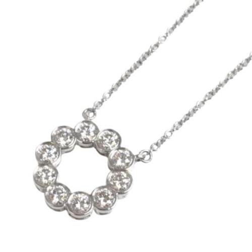 Pre-owned Platinum necklaces Tiffany & Co. Pre-owned , Gray , Dames