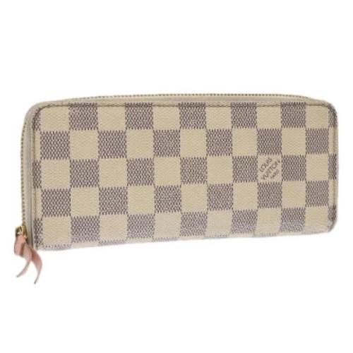 Pre-owned Canvas wallets Louis Vuitton Vintage , White , Dames