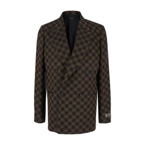 Bruine Quad Blazer Jas Amiri , Brown , Heren