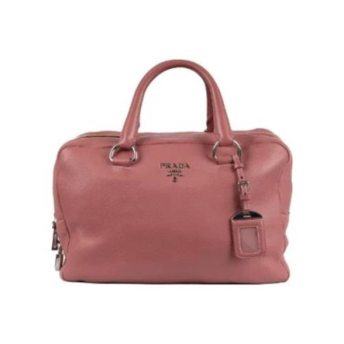 Pre-owned Leather handbags Prada Vintage , Pink , Dames