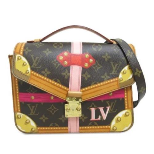 Pre-owned Canvas shoulder-bags Louis Vuitton Vintage , Brown , Dames