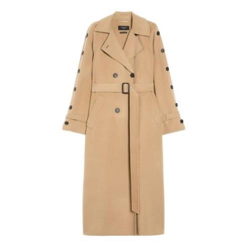 Beige Natale Jassen voor het Weekend Max Mara Weekend , Beige , Dames