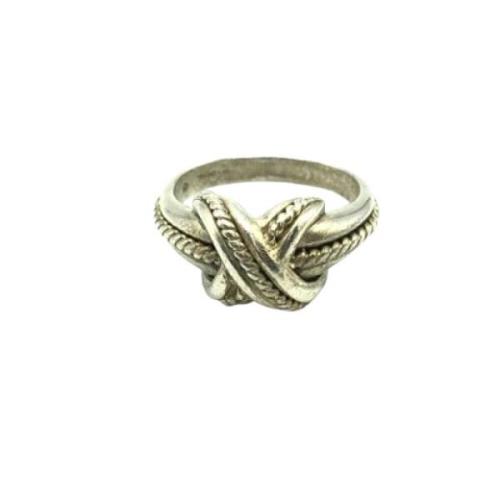 Pre-owned Silver rings Tiffany & Co. Pre-owned , Gray , Dames