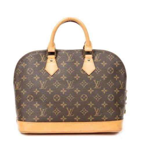 Pre-owned Canvas handbags Louis Vuitton Vintage , Brown , Dames