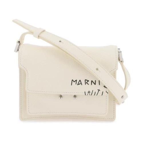 Zachte Trunk Mini Schoudertas Marni , White , Dames