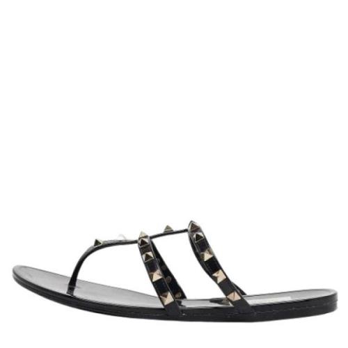 Pre-owned Fabric sandals Valentino Vintage , Black , Dames