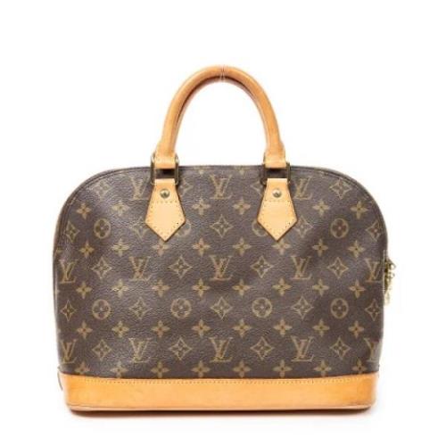 Pre-owned Canvas handbags Louis Vuitton Vintage , Brown , Dames