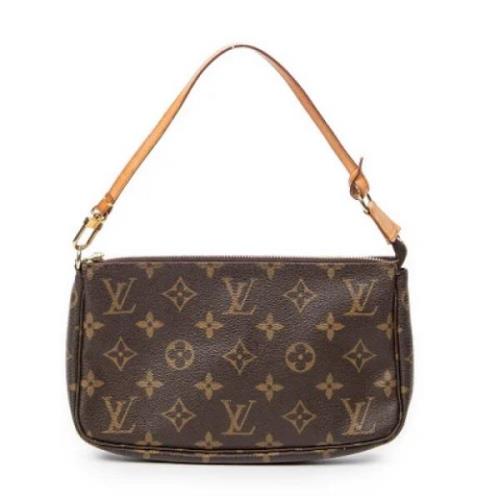 Pre-owned Canvas handbags Louis Vuitton Vintage , Brown , Dames