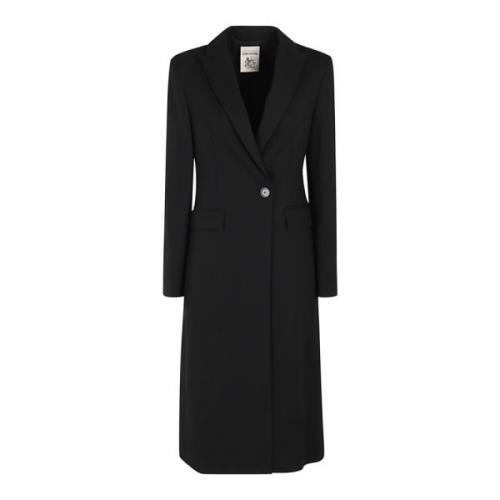 Elegante Zijden Jurk voor Vrouwen Semicouture , Black , Dames