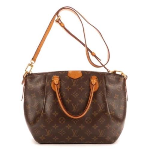 Pre-owned Canvas handbags Louis Vuitton Vintage , Brown , Dames