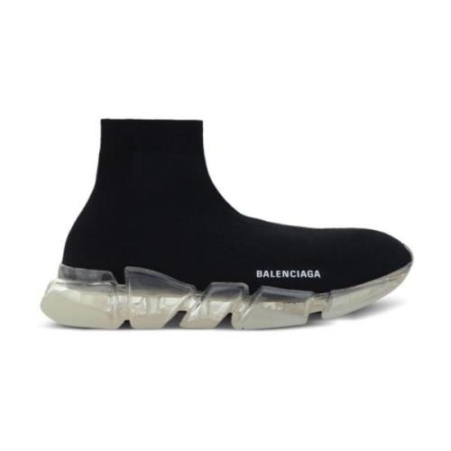 Zwarte Gebreide Slip-On Sneakers Balenciaga , Black , Dames