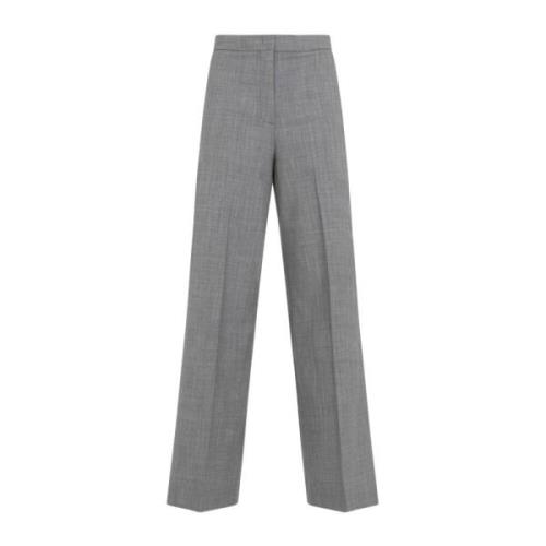 Roccia Melange Wide Leg Pants Fabiana Filippi , Gray , Dames