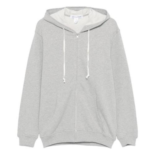 Slogan-Print Hoodie met Franse terry voering Comme des Garçons , Gray ...