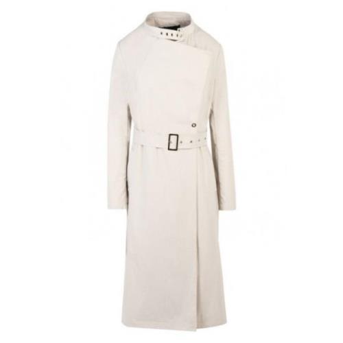 Beige Trench Coat Emporio Armani , Beige , Dames