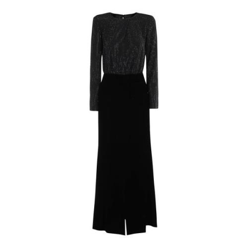 Elegante Zwarte Jurk voor Vrouwen Emporio Armani , Black , Dames