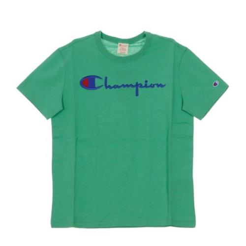 Lichtgroene Crewneck Tee voor Mannen Champion , Green , Heren