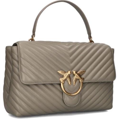 Elegante Lady Puff Handtas Taupe Pinko , Beige , Dames