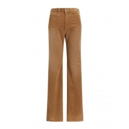 Ribfluwelen Flare Broek Jenn New Ghurka Polo Ralph Lauren , Brown , Da...